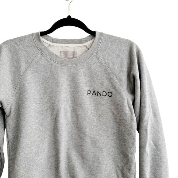 Everlane "Pando" Cotton Crewneck Sweatshirt Organic Cotton Grey Size XS - Picture 3 of 5